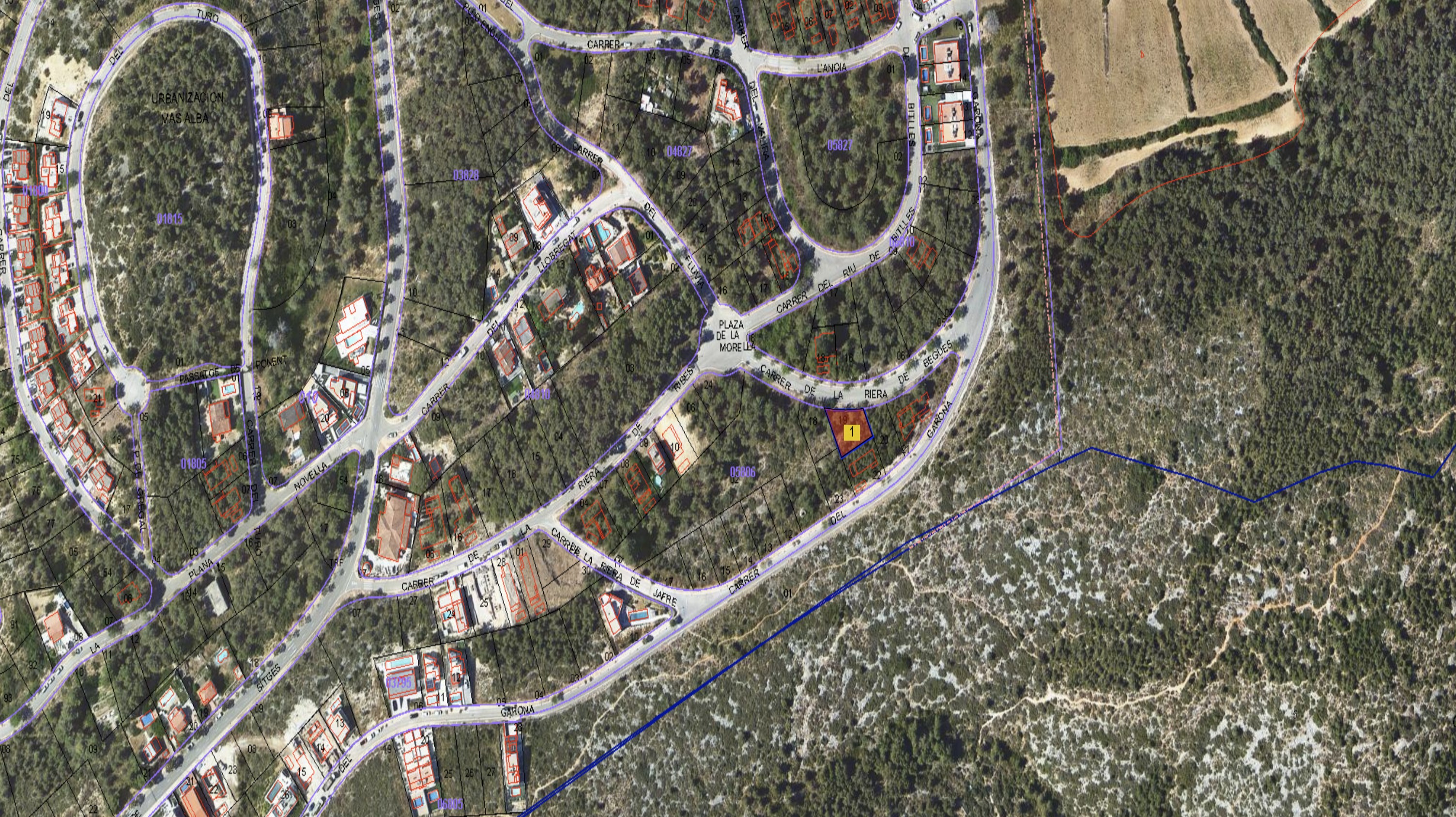 Terreno urbano en venta en calle Riera de Begues
