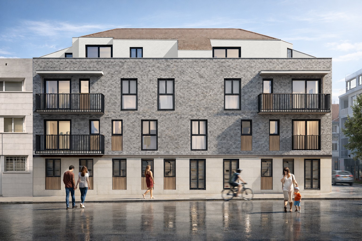Flat 2 bedrooms + 1 bathroom
