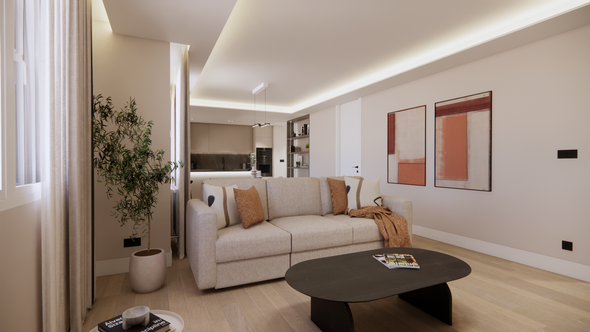 Flat 3 bedrooms + 3 bathrooms