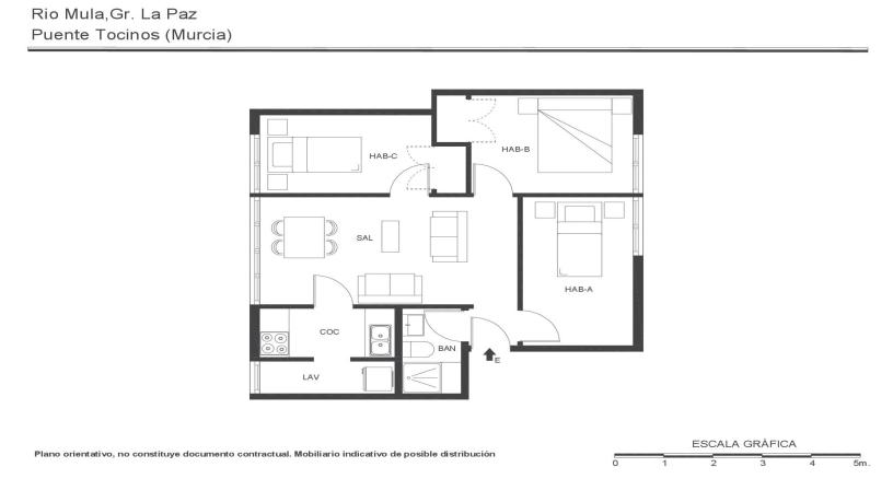 Piso en venta en calle Rio Mula
