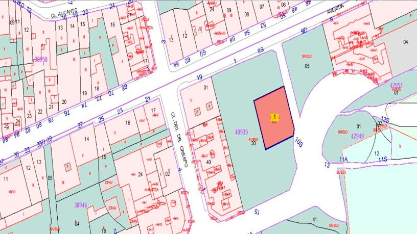 Developable land for sale in calle Santa Ana (ur)